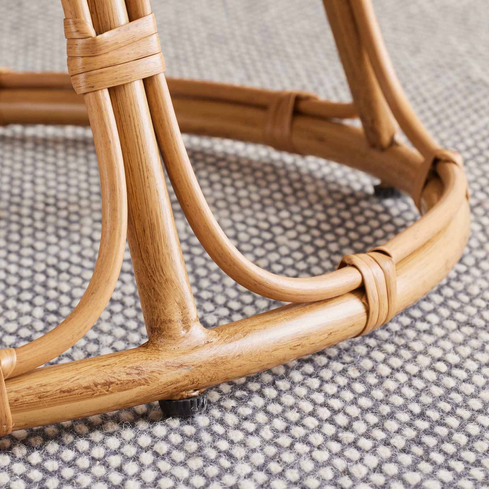 Silla doble decorativa, lino gris