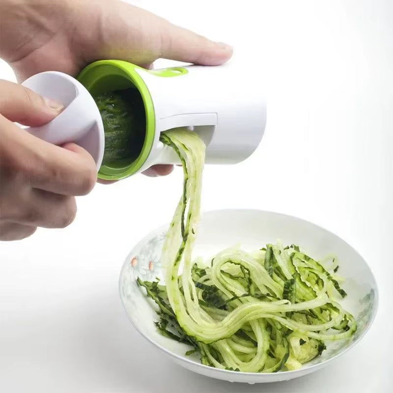 Cortador de verduras en espiral multifuncional y creativo, cortador de verduras en espiral, cortador de calabacín, pasta, fideos y espaguetis.