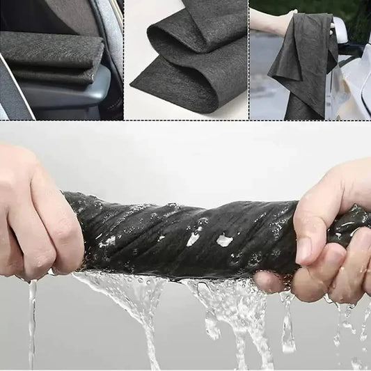 Paño de limpieza mágico grueso de microfibra, toalla para limpiar vidrios, reutilizable, lavable, sin pelusa, para cocina, vidrio y coche.
