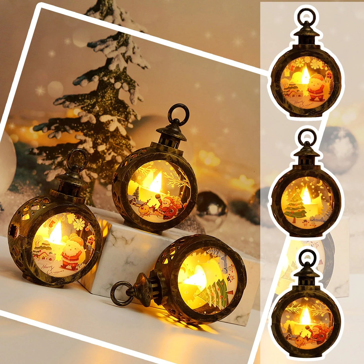 🎁 Luz Decorativa LED Navideña – Colgante para Ventana